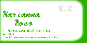 marianna moso business card
